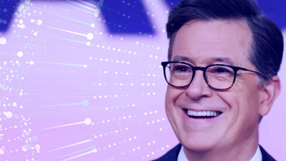 With writers on strike, can an AI chatbot be as funny as Stephen Colbert? - BBC